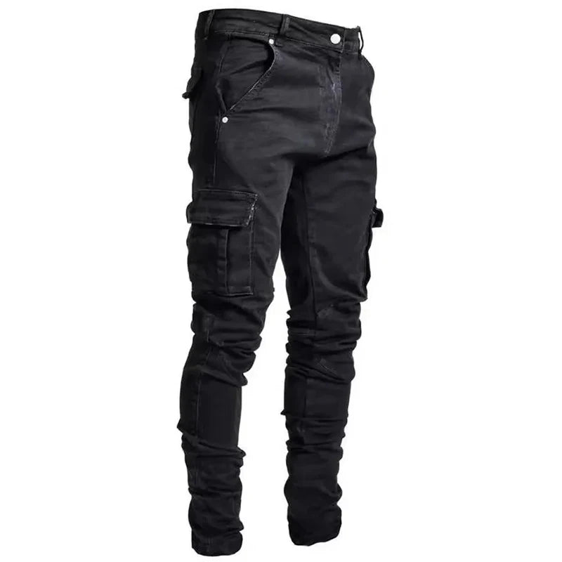 Men's Cargo Denim Jeans