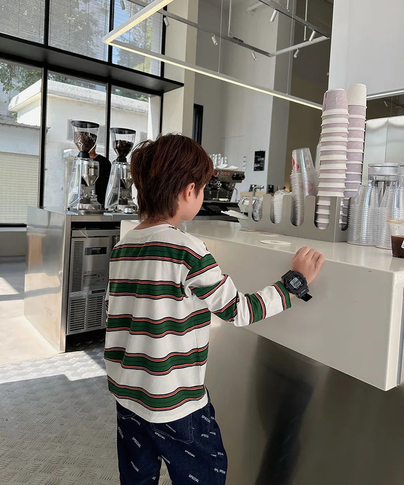 Striped Cotton Kids Tee