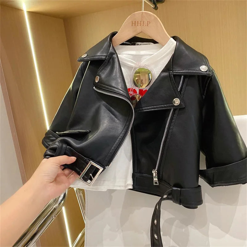 Boys Classic Leather Jacket