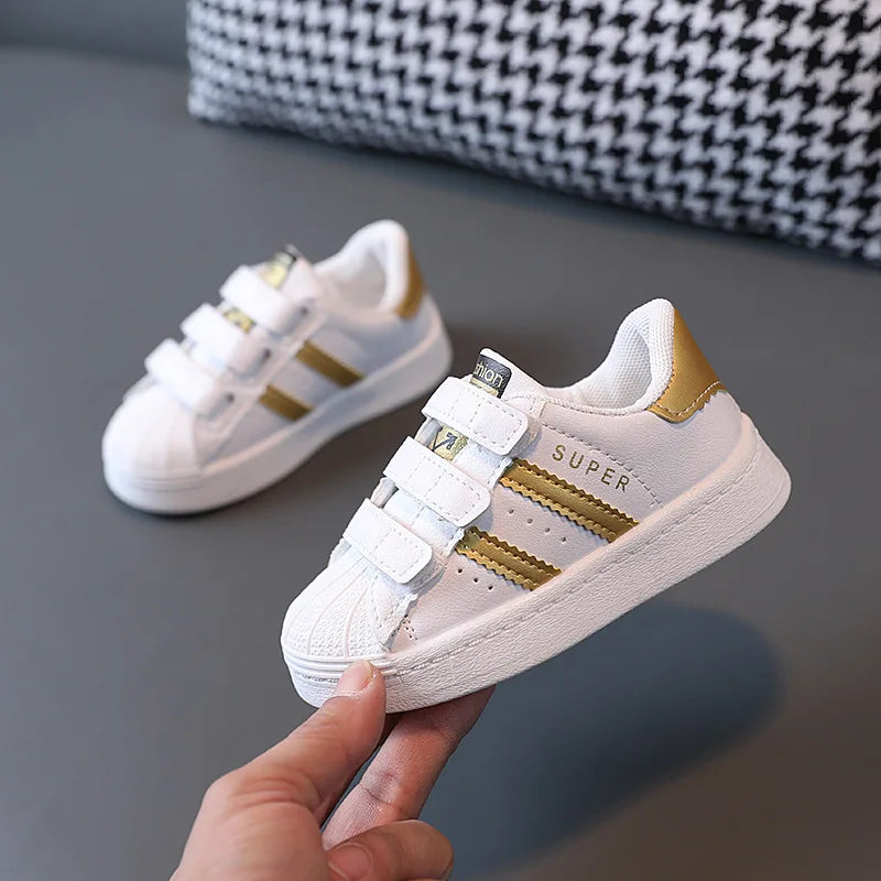 White Fashion Kids Sneakers