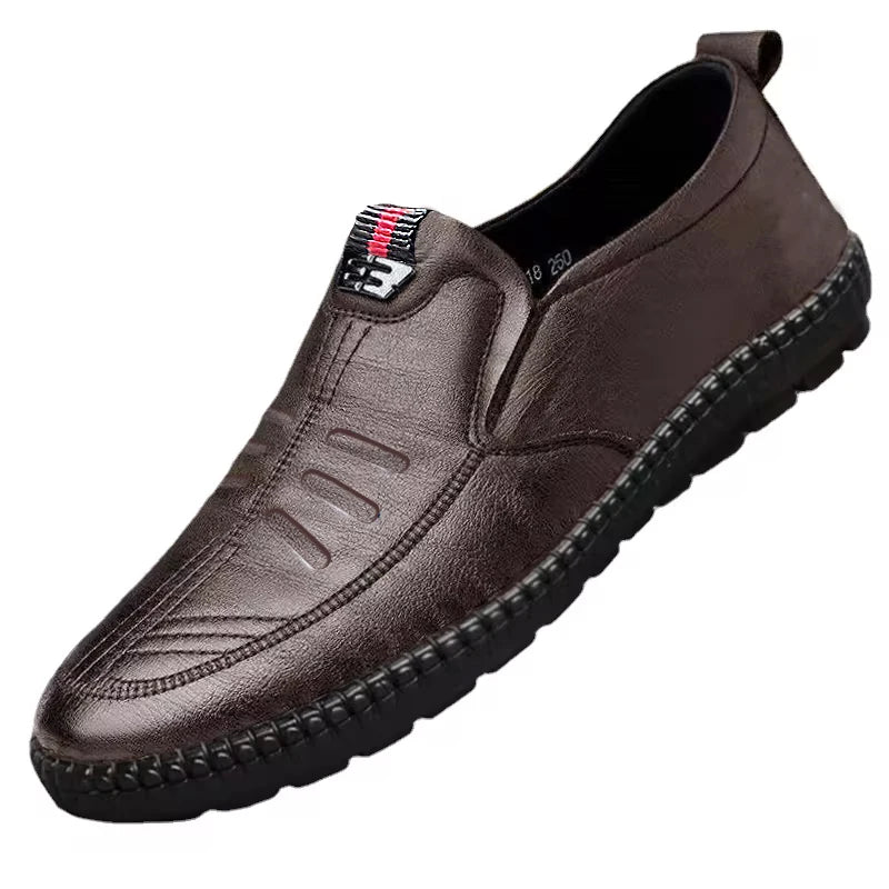 Non-Slip Leather Loafers