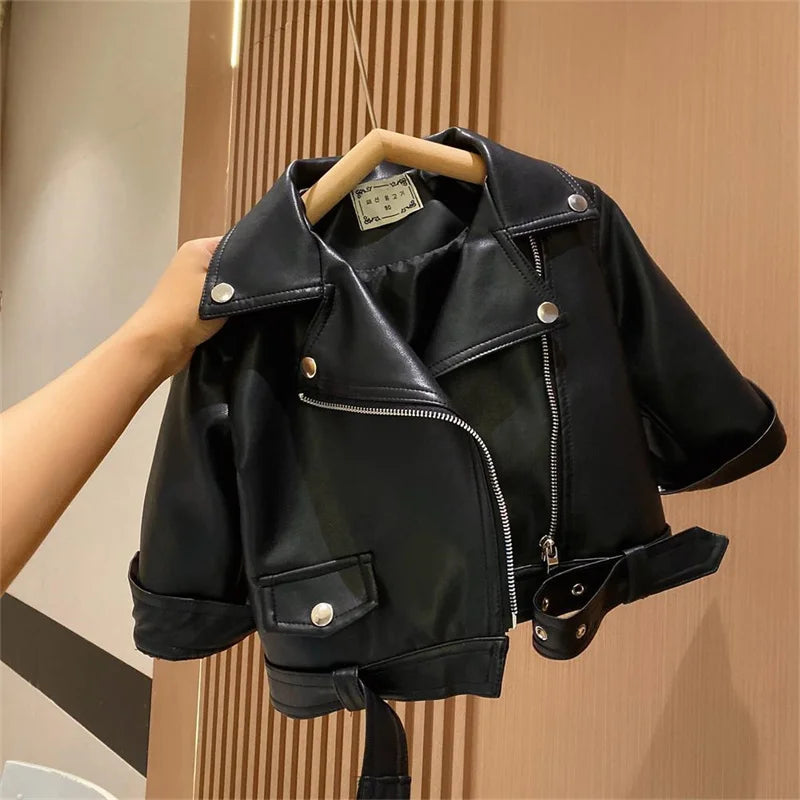 Boys Classic Leather Jacket