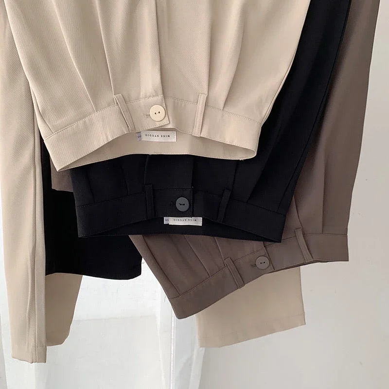 High Waist Office Suit Pants