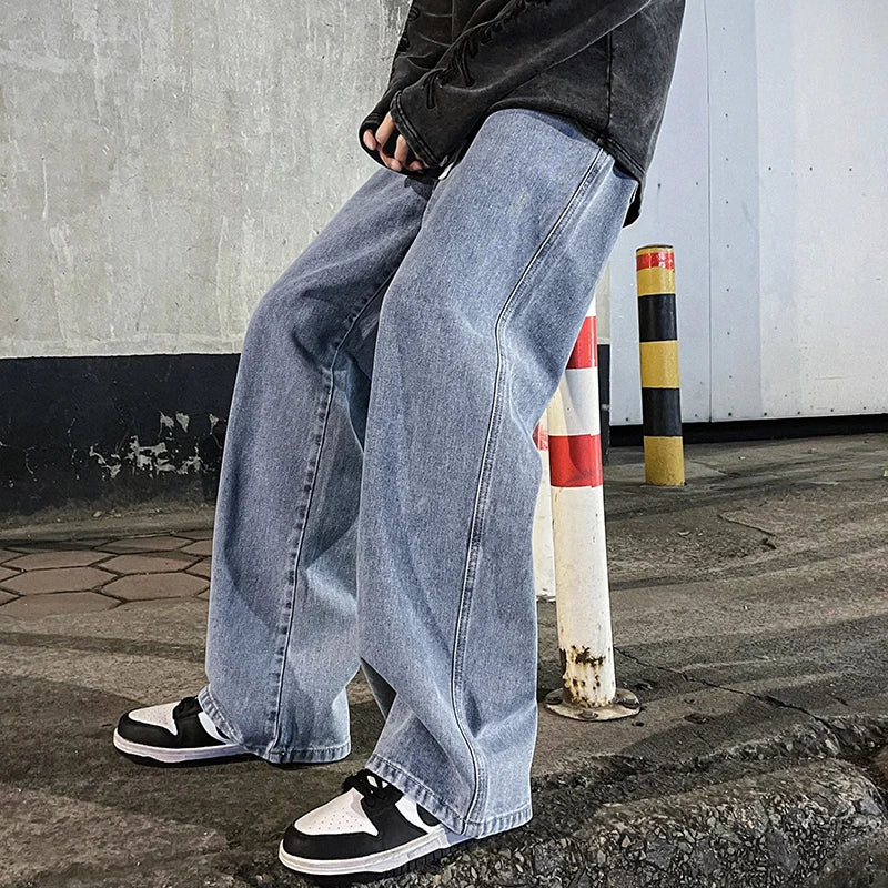 Korean Style Wide Leg Jeans