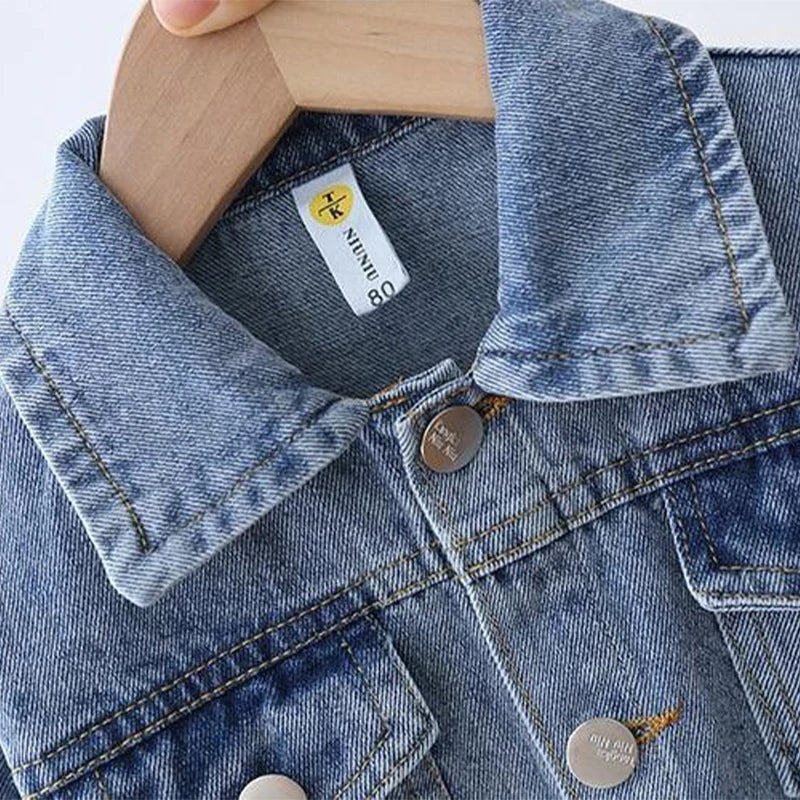 Cartoon Daisy Denim Jacket