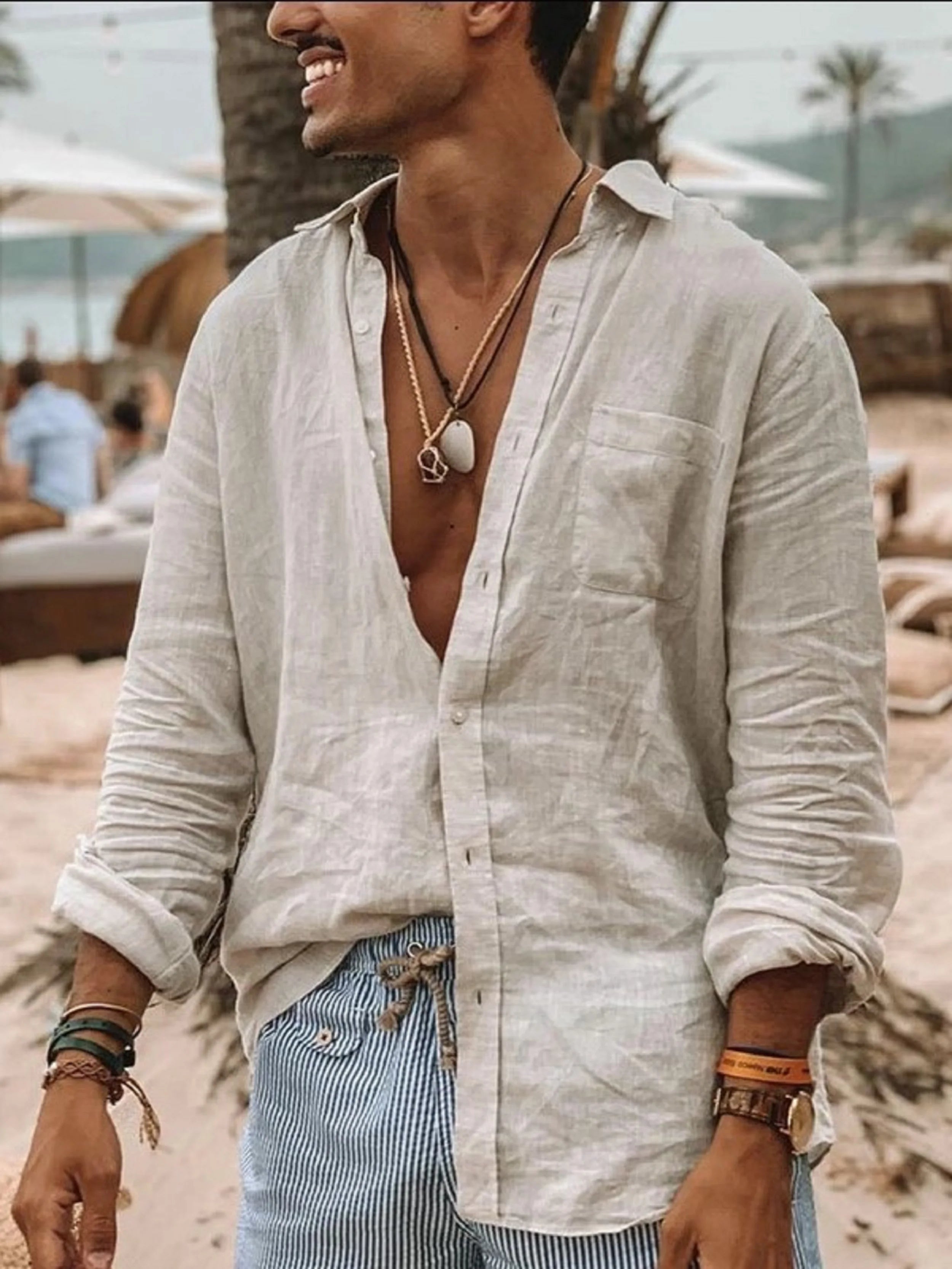 Casual Lapel Cardigan Shirt