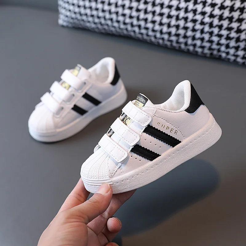 White Fashion Kids Sneakers