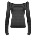 Striped Korean Street Style Top