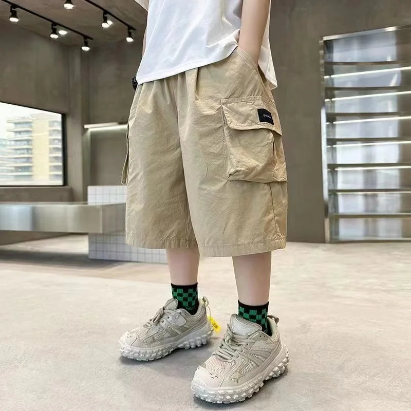 Boys Summer Shorts with Big Pockets