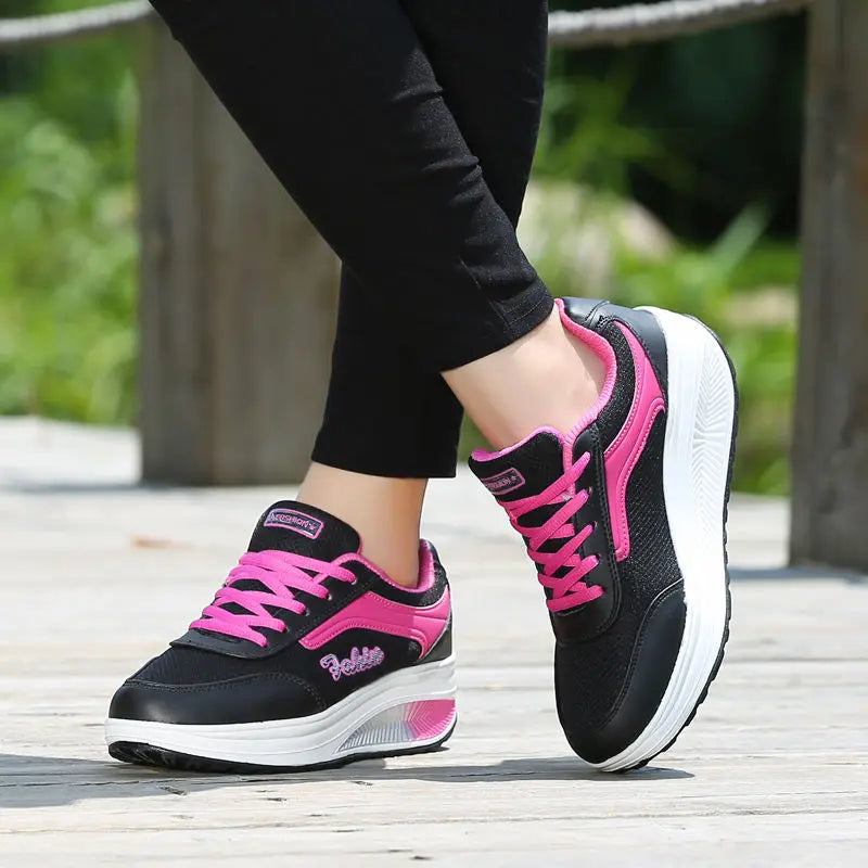 Platform Vulcanized Sneakers