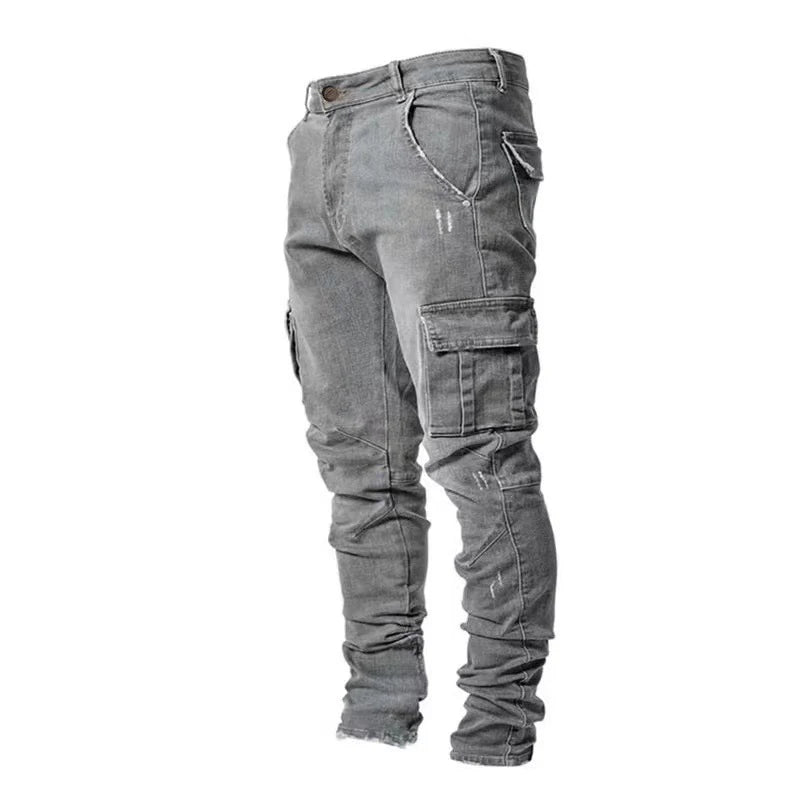 Men's Cargo Denim Jeans