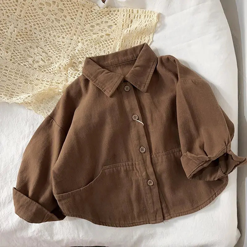 Korean Kids Cardigan Shirt