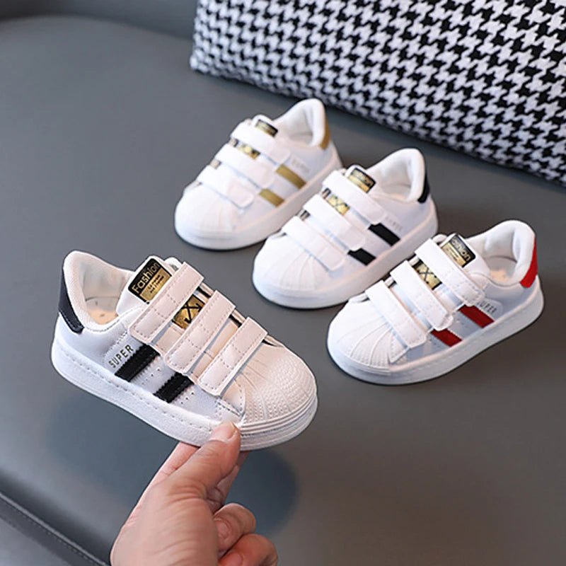 White Fashion Kids Sneakers