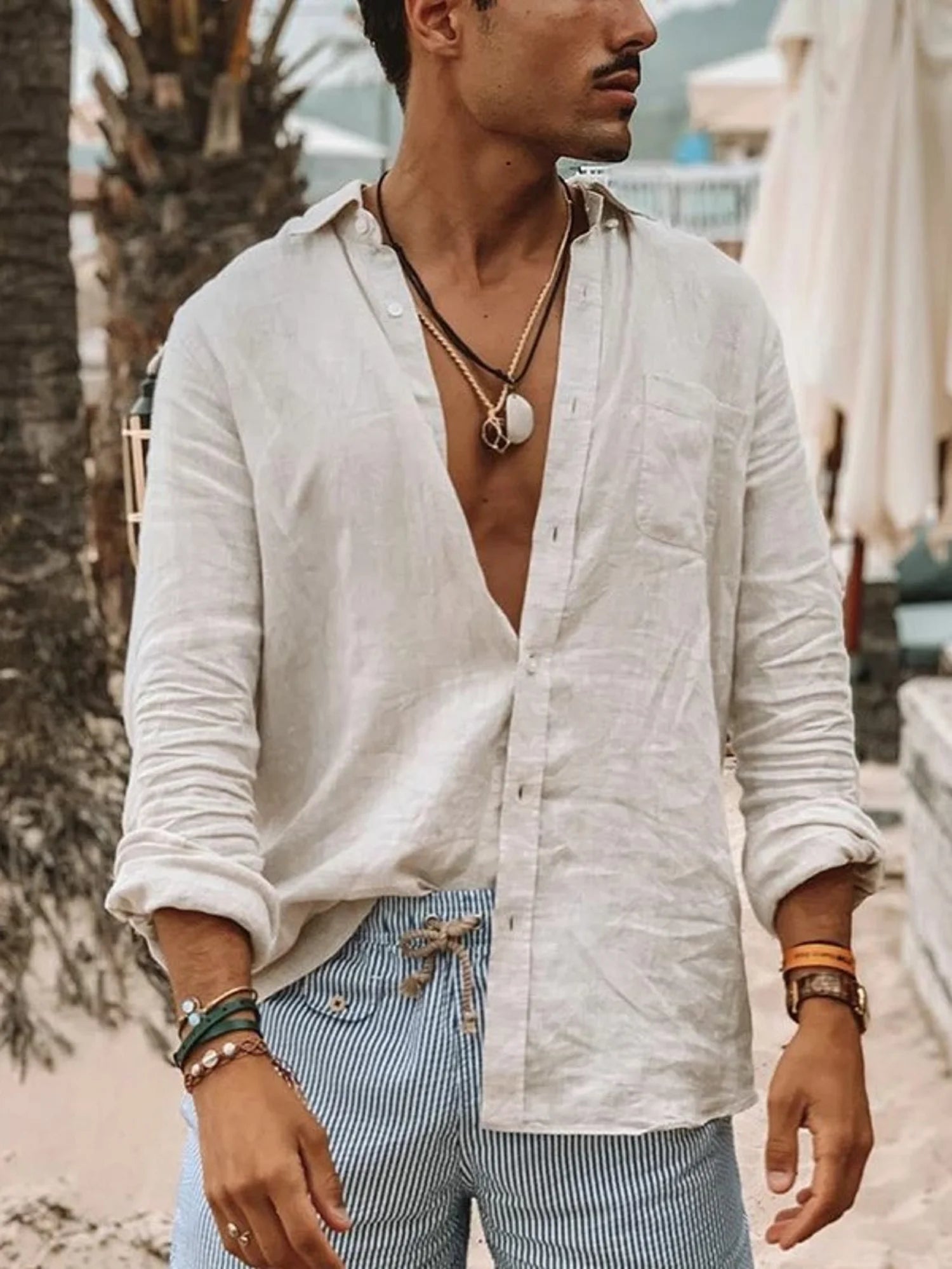 Casual Lapel Cardigan Shirt